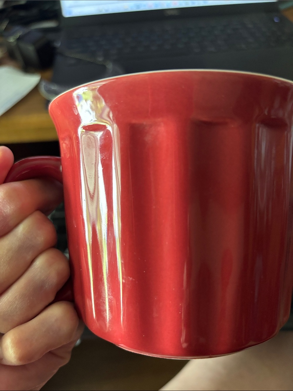 Red Ceramic Mug-18 oz Good Cook